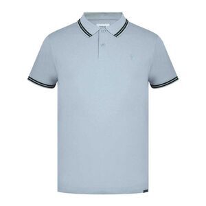 Firetrap Mens Lazer Logo Cotton Polo Shirt / Blue/Black